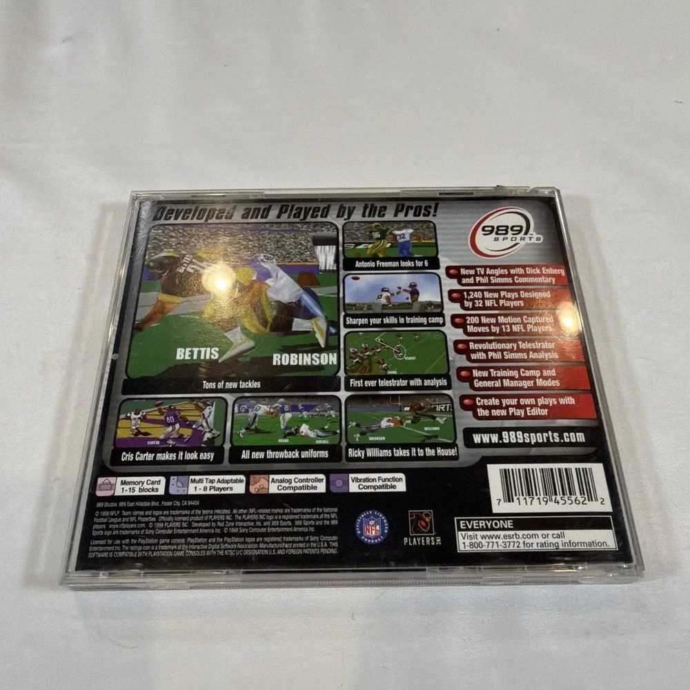 PlayStation 1 PS1 Football Game Lot‎ 4 Madden 2001 2002 NFL GameDay Xtreme CIB